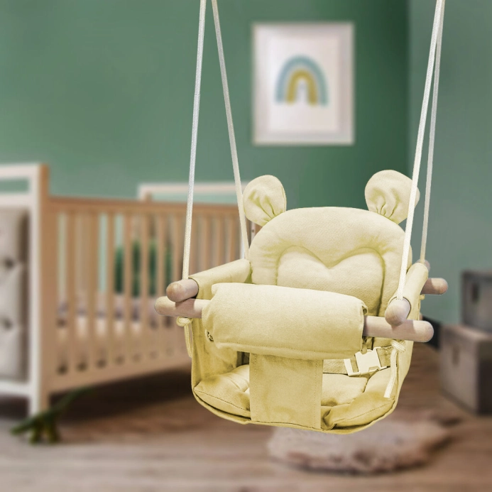 2Kids Toys Medvedík hojdačka béžová - poškodený obal