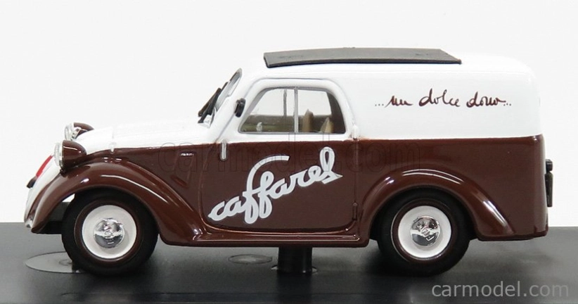 Brumm Fiat 500b Van Pubblicitario Caffarel Cioccolato 1950 1:43 hnedá biela