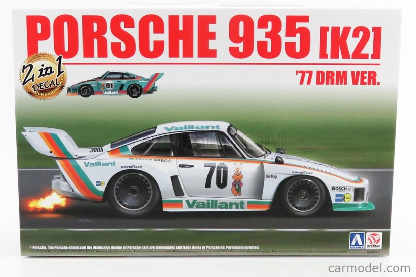Beemax Porsche 935/77a Turbo Vaillant N 70 Drm Sezóna 1977 P.gregg - N 51 Drm Sezóna 1977 B.wollek 1:24 /