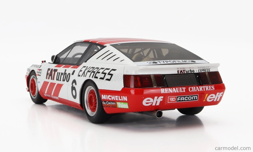 Otto-mobile Renault Gta Alpine N 6 Europa Cup 1987 J.gouhier 1:18 Biela červená