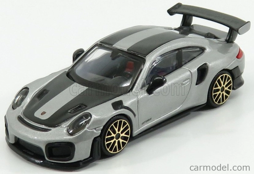 Bburago Porsche 911 991-2 Gt2 Rs Coupe 2018 1:43 strieborno-čierna