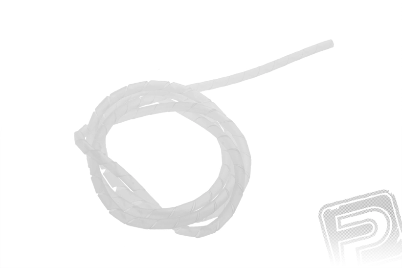 Spirálová bužírka 5x3,7 mm transparentní 25m