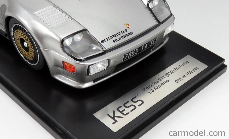 Kess-model Porsche 911 930 Biturbo 3.3 Almeras 1993 1:18 Strieborná