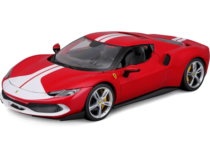 Bburago Ferrari 296 Gtb Assetto Fiorano 2022 1:18 Červená Bílá