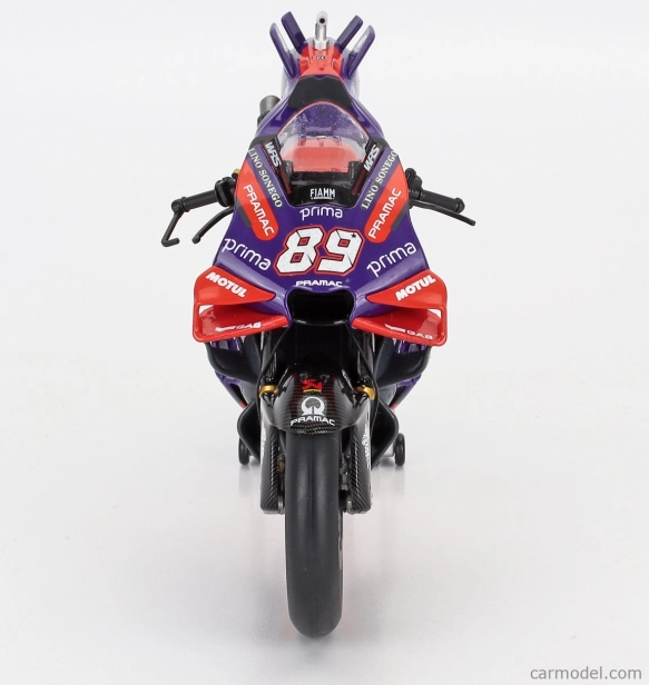 Nzg Ducati Desmosedici Gp24 Team Pramac Racing N 89 Majster sveta Motogp Sezóna 2024 Jorge Martin 1:12 Fialová červená čierna