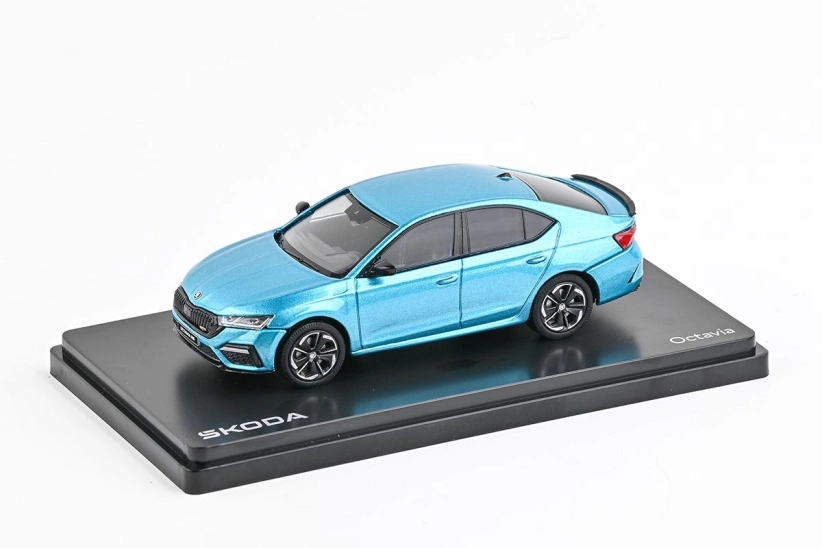 Abrex Škoda Octavia IV RS (2020) 1:43 - modrá Sea metalíza