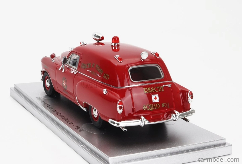 Kess-model Chevrolet National Ambulance Royal Oak Michigan Fire Protection Fire Engine 1954 1:43 Red