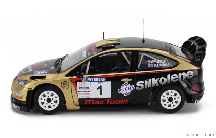 Sun-star Ford england Focus Rs Wrc08 N 1 Winner Rally Wyedean Forest 2015 Paul Bird - Aled Davies 1:18 Černé Zlato