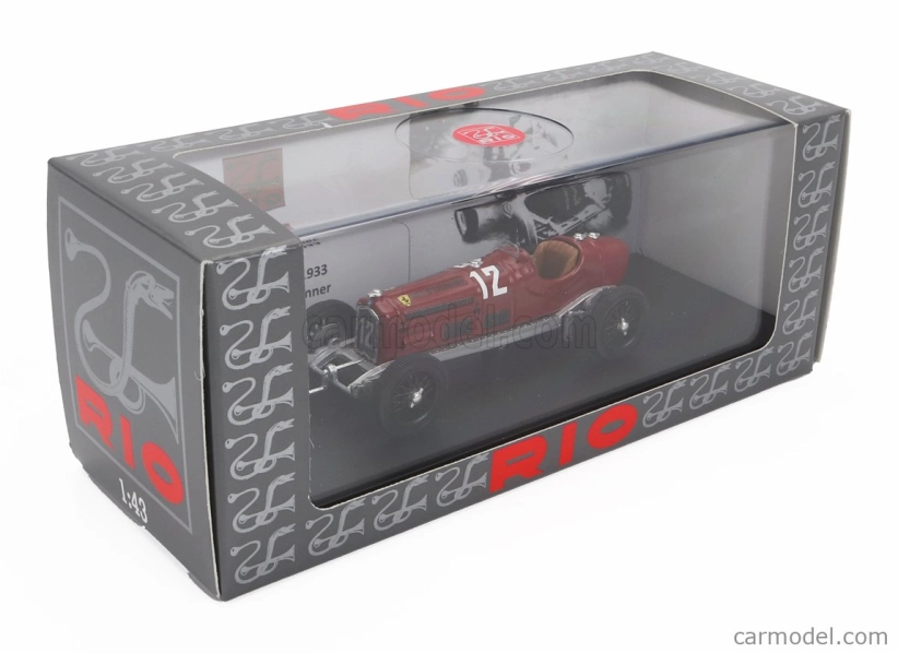 Rio-models Alfa romeo F1 P3 N 12 Winner Monza Gp 1933 Luigi Fagioli 1:43 Červená