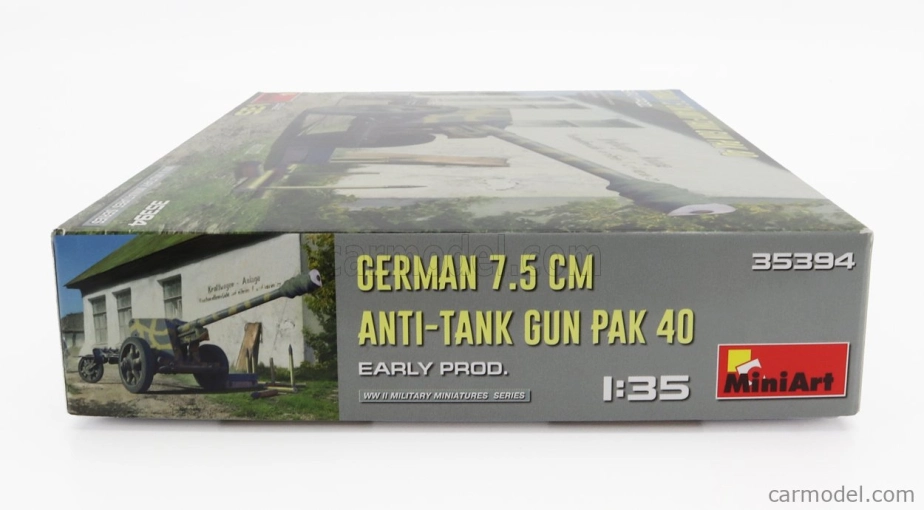 Miniart Príslušenstvo Vojenské nemecké 7,5 protitankové delo Pak 40 1945 1:35 /