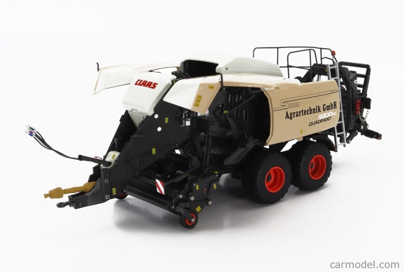 Ros-model Claas Quadrant 5300 Stotz Design - Pressa Alta Densita' 2015 1:32 Šedá Béžová Černá
