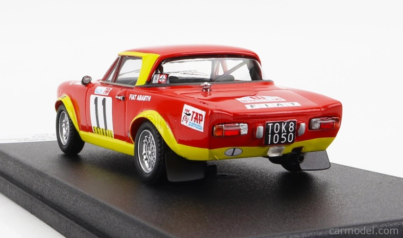 Trofeu Fiat 124 Abarth N 11 Rally Tap 1974 S.barbasio - P.sodano 1:43 Červená Žlutá