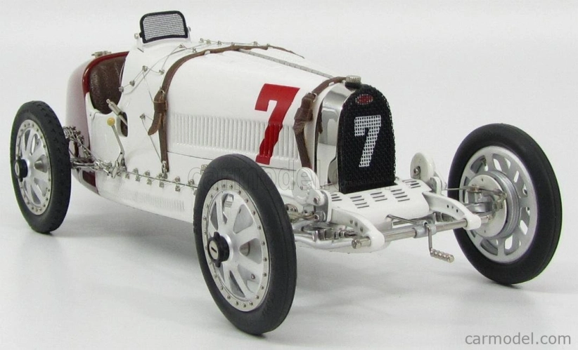 Cmc Bugatti T35 N 7 Gp Národný farebný projekt Poľsko 1924 1:18 Biela červená