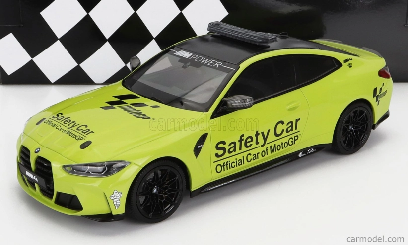 Minichamps BMW radu 4 M4 Coupe (g82) Safety Car Motogp sezóna 2020 1:18 žltá