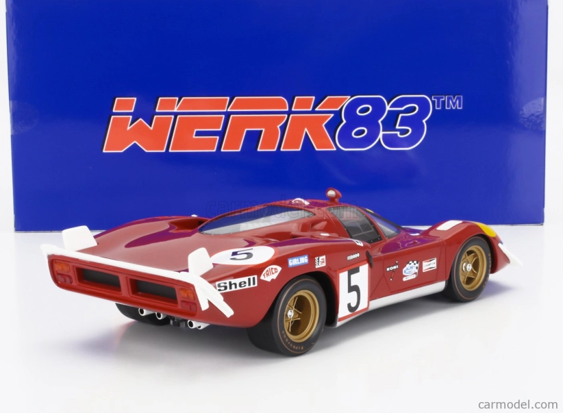 Werk83 Ferrari 512s 5.0l V12 Team Sefac Spa Ferrari N 5 24h Le Mans 1970 Jacky Ickx - Peter Schetty 1:18 Red