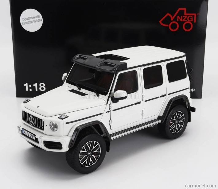 Nzg Mercedes benz G-class G63 4x4 Amg 2023 1:18 Opalith White