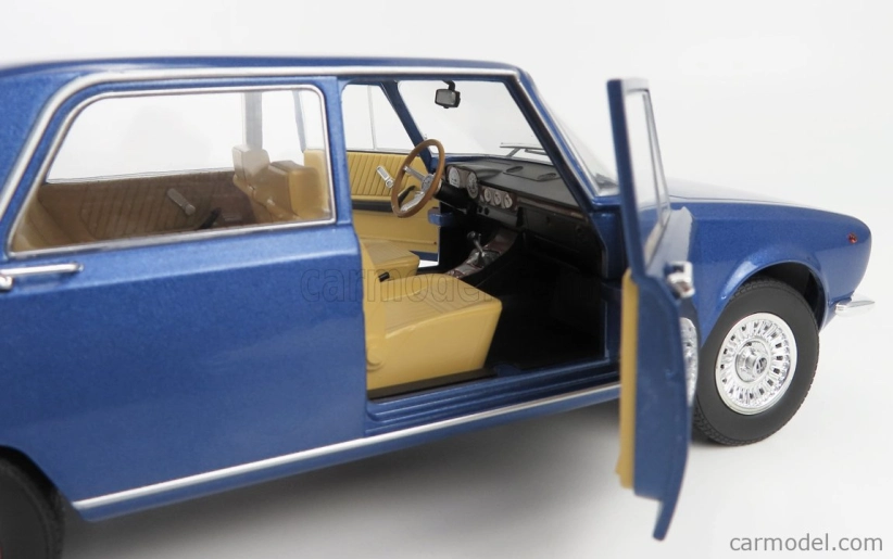 Mitica-diecast Alfa romeo 2000 Berlina 1971 - Cerchi Millerighe Wheels 1:18 Blue Pervinca Met 349