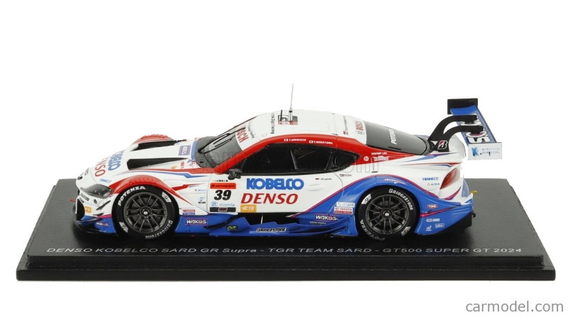 Spark-model Toyota Supra Gr Team Tgr Sard N 39 Gt500 Class Super Gt 2024 Yuhi Sekiguchi - Yuichi Nakayama 1:43 Biela Modrá Červená