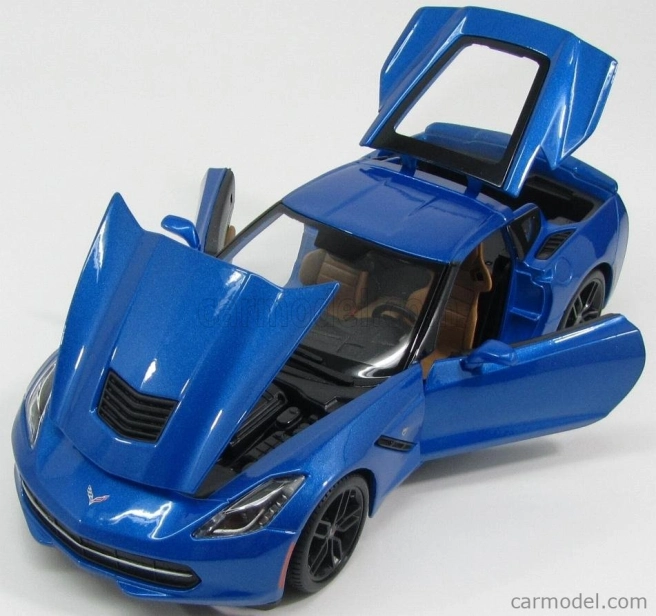 Maisto Chevrolet Corvette Z51 Coupe Stingray 2014 1:18 Blue Met