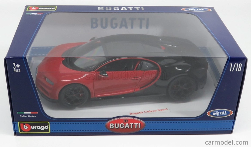 Bburago Plus Bugatti Chiron Sport 1:18 červená
