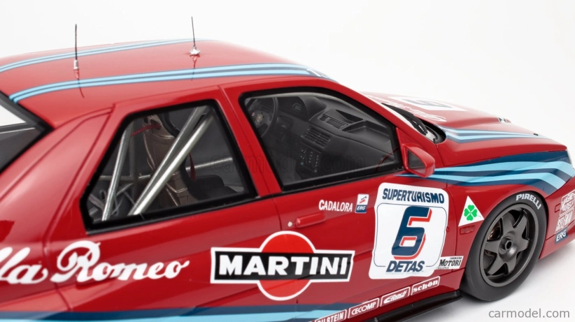 Mitica-r Alfa romeo Alfa Romeo 155 Gta S1 Superturismo Martini N 6 6th Monza 1992 Luca Cadalora 1:18 Red