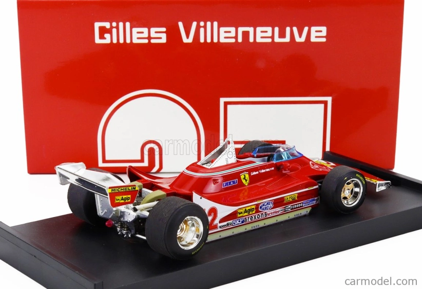 Brumm Ferrari F1 312t4 N 12 2nd Gp French Gp 1979 Gilles Villeneuve 1:43 Red