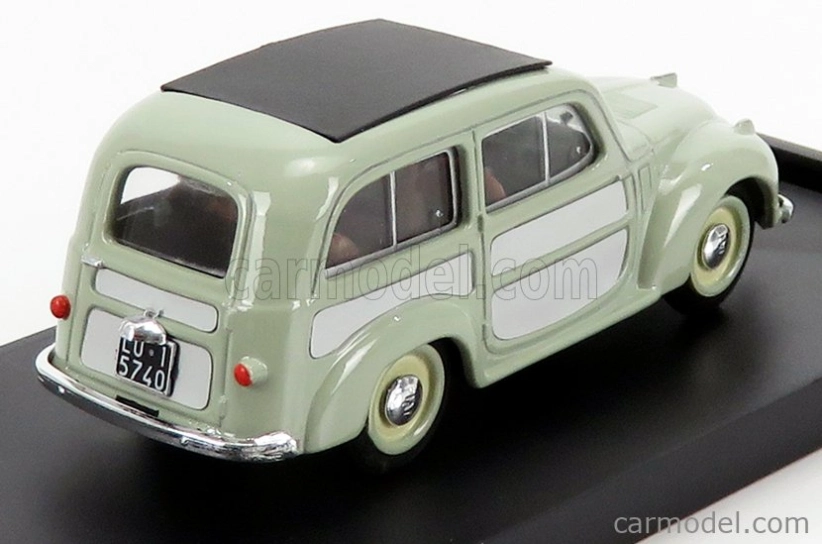 Brumm Fiat 500c Belvedere Chiusa 1951 1:43 Veľmi svetlá zelená sivá