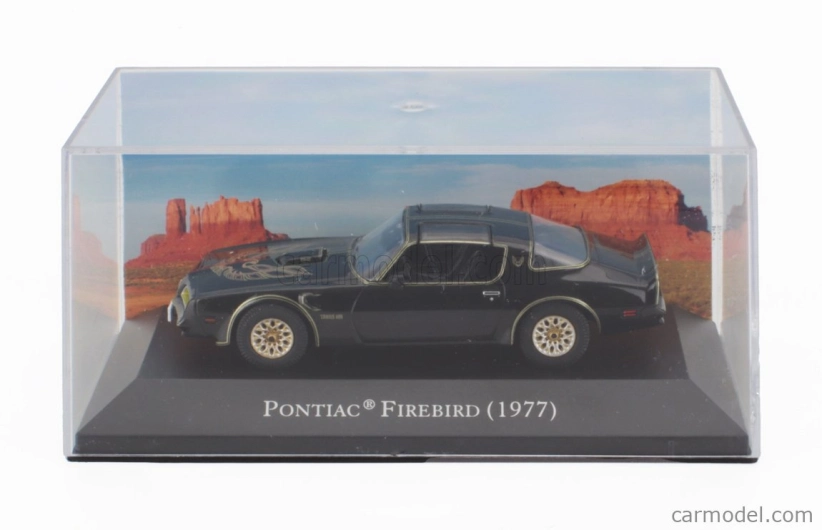 Edicola Pontiac Firebird Trans Am 1977 - Con Vetrina - With Showcase 1:43 Černé Zlato