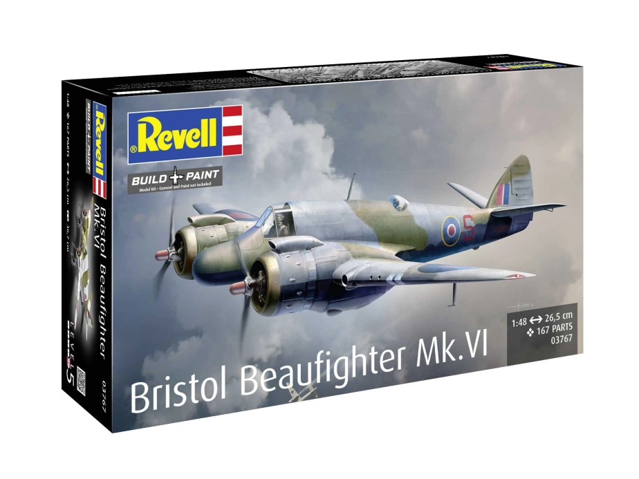 Plastic ModelKit letadlo 03767 - Bristol Beaufighter Mk. VI (1:48)