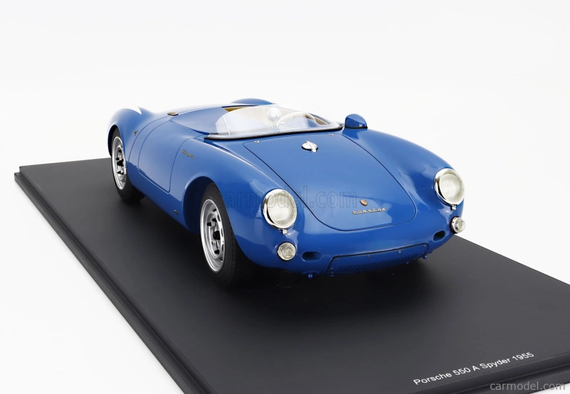Schuco Porsche 550a Spider 1954 - Con Vetrina - With Showcase 1:12 Blue
