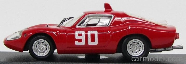 Najlepší model Abarth Ot1300 Mugello N 90 Mugello 1967 Nesti - Hezemans - Furtmayr 1:43 Červená