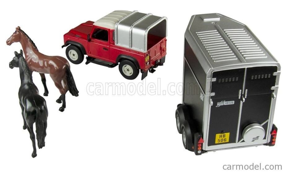Britains Land rover Land Defender 90 Pick-up Closed 1984 1:32, červená