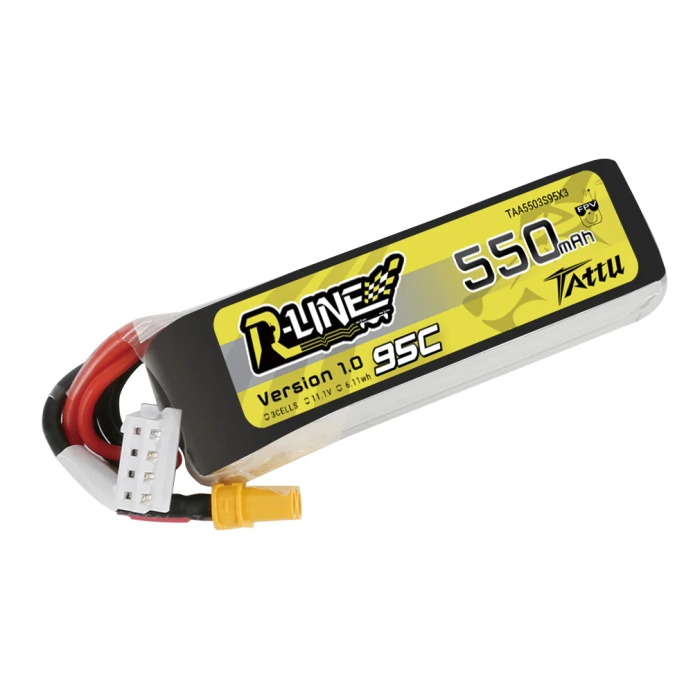 Tattu akumulátor LiPo R-Line 550mAh 3S 11.1V 95C XT30 | RCprofi.cz