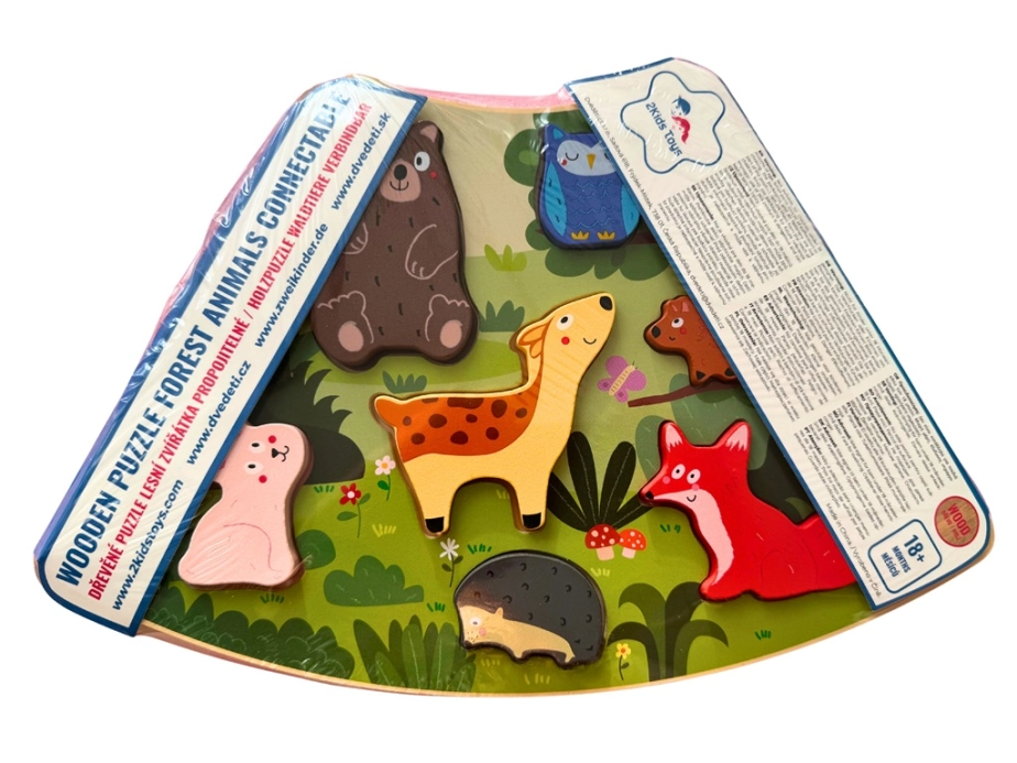2Kids Toys Drevené puzzle Lesné zvieratá