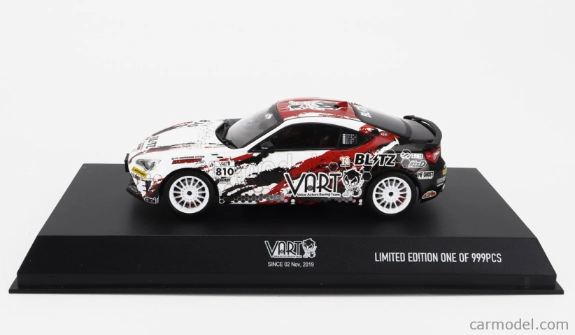 Kyosho Toyota 86 Vart N 810 Racing 2019 1:43 čierna biela červená