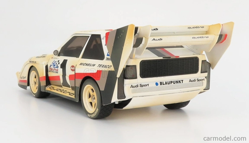 Cmr Audi Quattro Sport S1 E2 N 1 Winner Rally Pikes Peak Hill Climb - Dirty Version - 1987 W.rohrl 1:18 Žlutá Bílá Červená