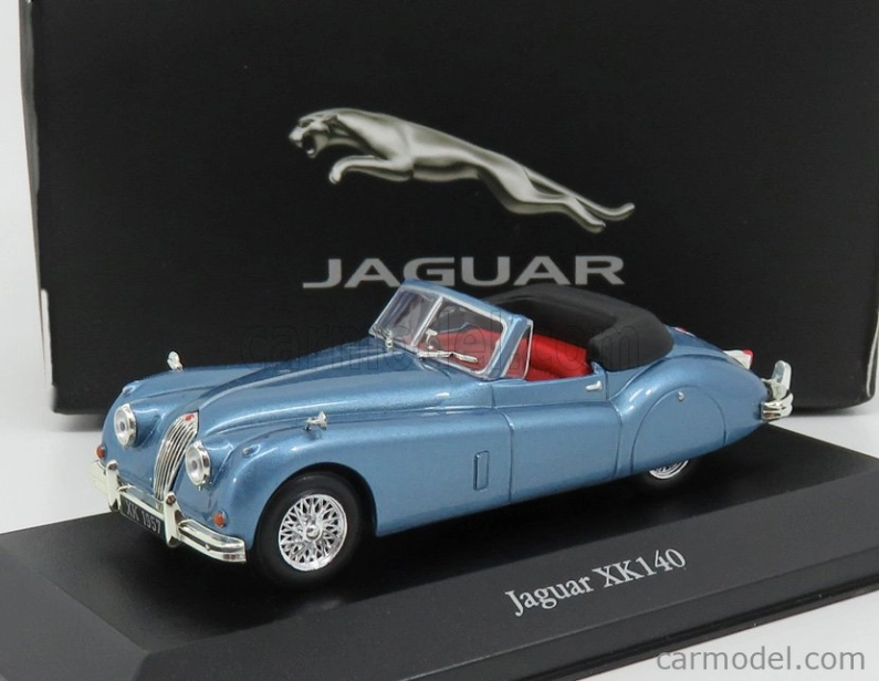 Edicola Jaguar Xk140 Roadster 1957 1:43 Světle Modrá Met