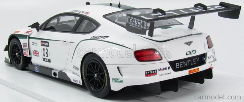 Truescale Bentley Continental V8 Gt3 Team Dyson Racing N 8 3rd Sonoma Gp Grand Prix 2014 B.leitzinger 1:18 Biela
