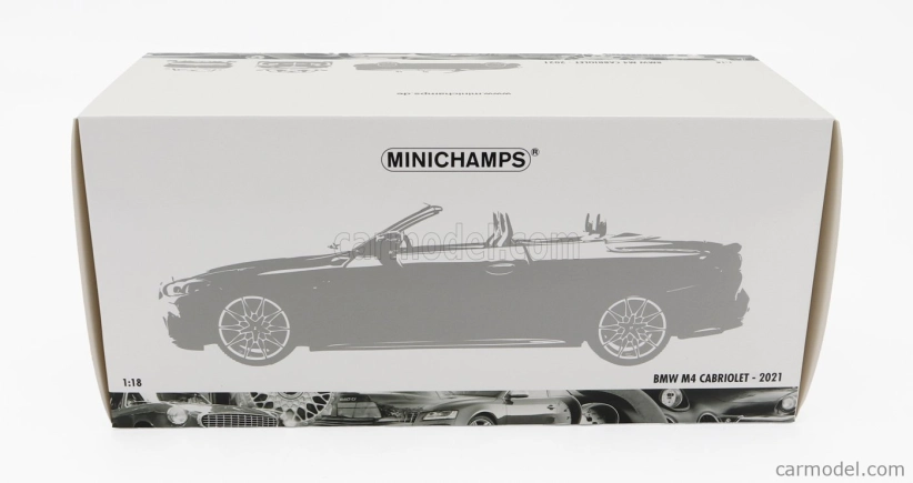 Minichamps BMW radu 4 M4 (g83) Cabriolet 2020 1:18 Modrá