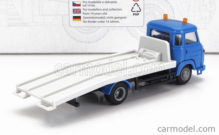 Igra-model Alfa romeo A19 Truck Assistance Carro Attrezzi - Tow Truck Road Service 2-assi 1:87 Blue Light Grey
