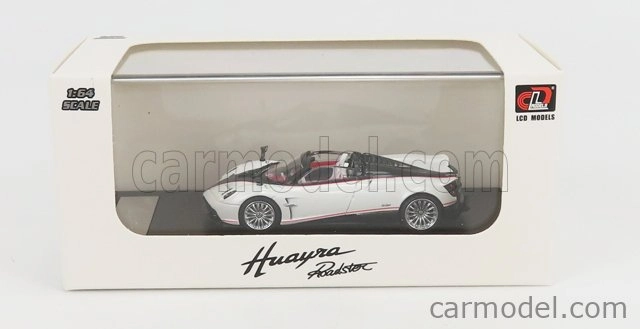 Lcd-model Pagani Huayra Roadster 2018 1:64 Bílá Perla