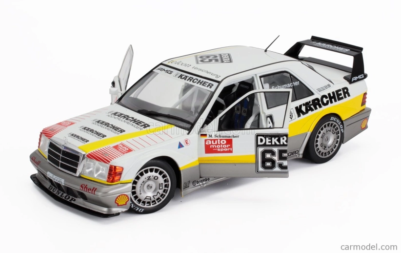 Werk83 Mercedes benz 190e Evo2 Team Amg N 65 Dtm Season 1990 Michael Schumacher 1:18 Bílá Šedá
