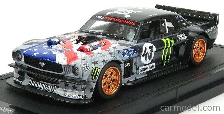 Topmarques Ford usa Mustang 1965 Hoonigan V2 N 43 Pikes Peak 2018 Ken Block 1:43 Bielo-sivá čierna