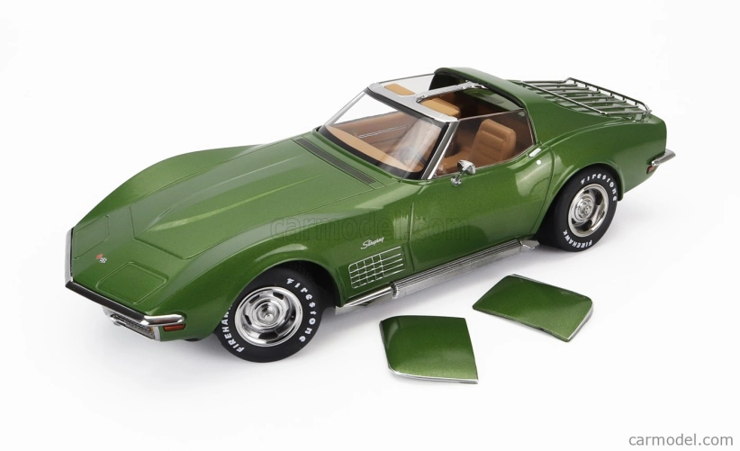 Chevrolet Corvette C3 1972 v mierke Kk - s odnímateľnou strechou 1:18 zelená