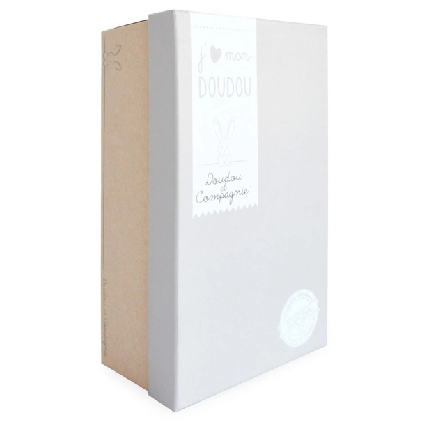 Doudou Dárková sada Plyšový muchláček šedý Medvídek 25 cm