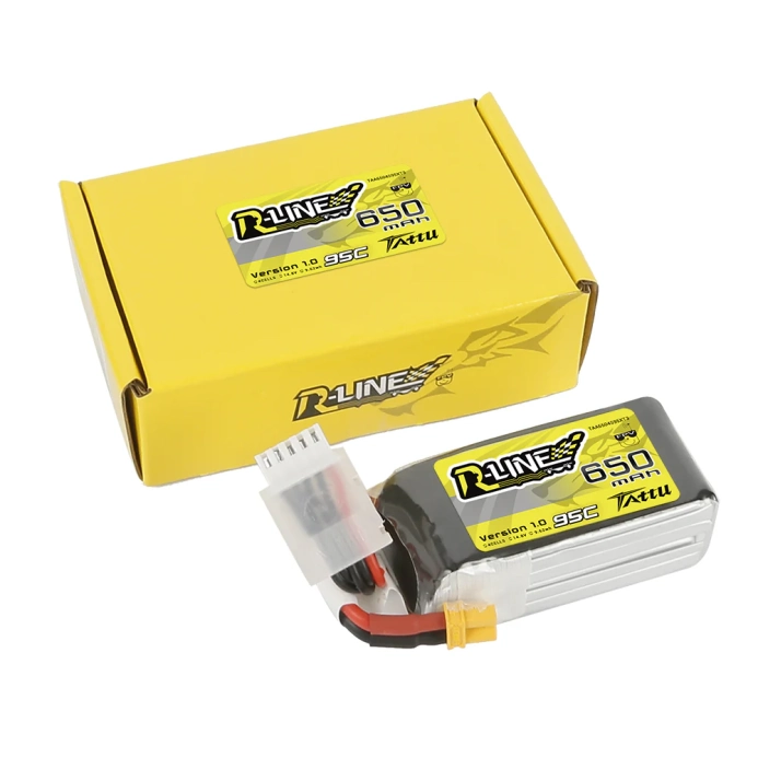 Tattu akumulátor LiPo R-Line 650mAh 4S 14.8V 95C XT30 | RCprofi.cz