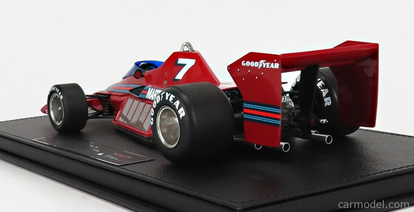 Gp-replicas Brabham F1  Bt46 Alfa Romeo Prototype Martini Racing N 7  Test Version 1977 John Watson - Con Vetrina - With Showcase 1:18 Red
