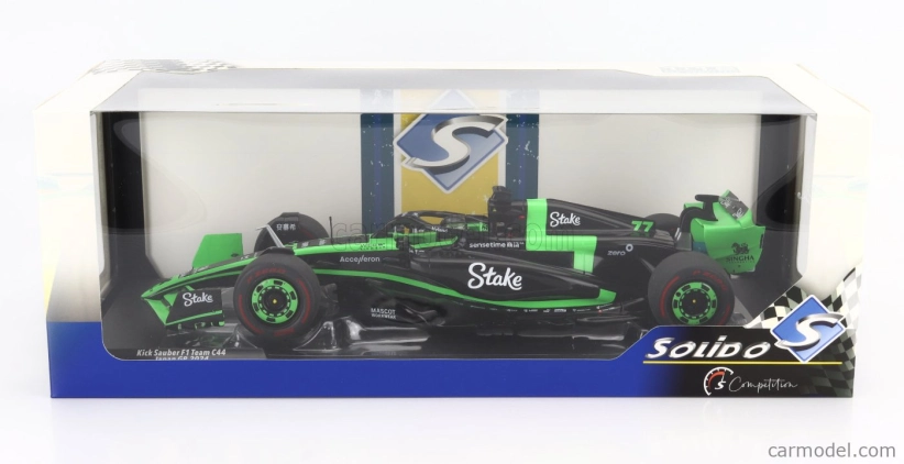 Solido Sauber F1 C44 Team Stake Kick N 77 Japan Gp 2024 Valtteri Bottas 1:18 Zelená Černá