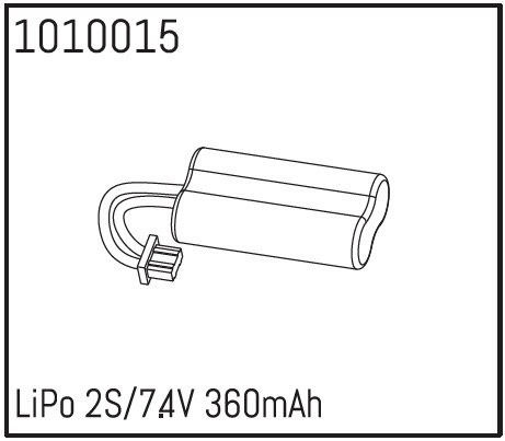 HBP240174 - (1010015) LiPo 2S/7.4V 360mAh