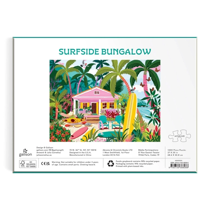 Galison Puzzle Surfarský bungalov 1000 dílků